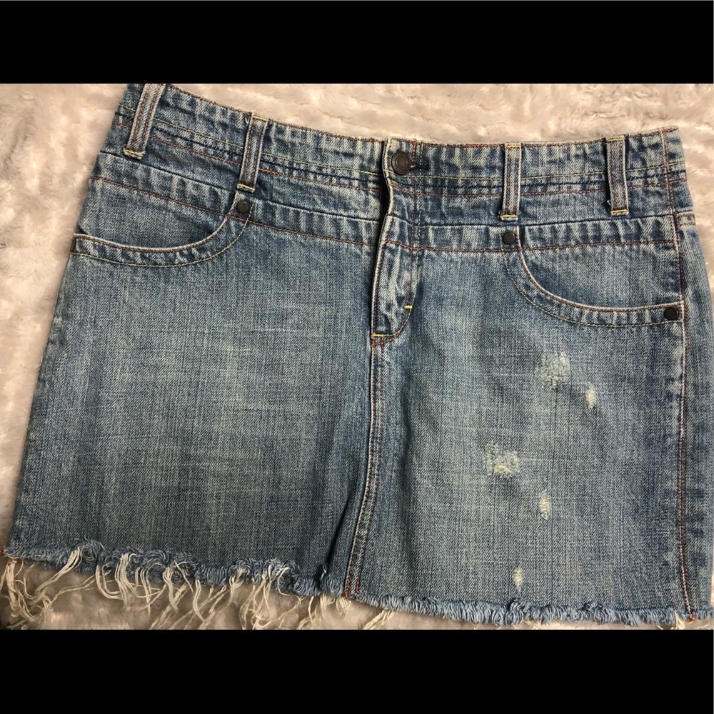American Eagle Outfitters Distressed Denim Skirt
